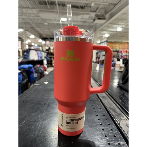 STANLEY Hibiscus Pink Tumbler 40 oz. Quencher H2.0 Limited Flowstate Heat Wave - Picture 1 of 6